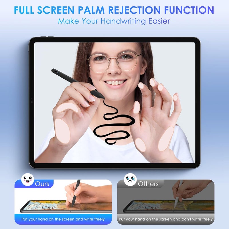 JAMJAKE Stylus Pen for iPad 11th & 10th Generation - 10Mins Faster Charge Compatible with (2018-2025) Apple iPad 6-11 Gen, iPad Air 3/4/5/M2/M3, iPad mini 5/6, iPad Pro 11"/12.9"/M4 - Image 4